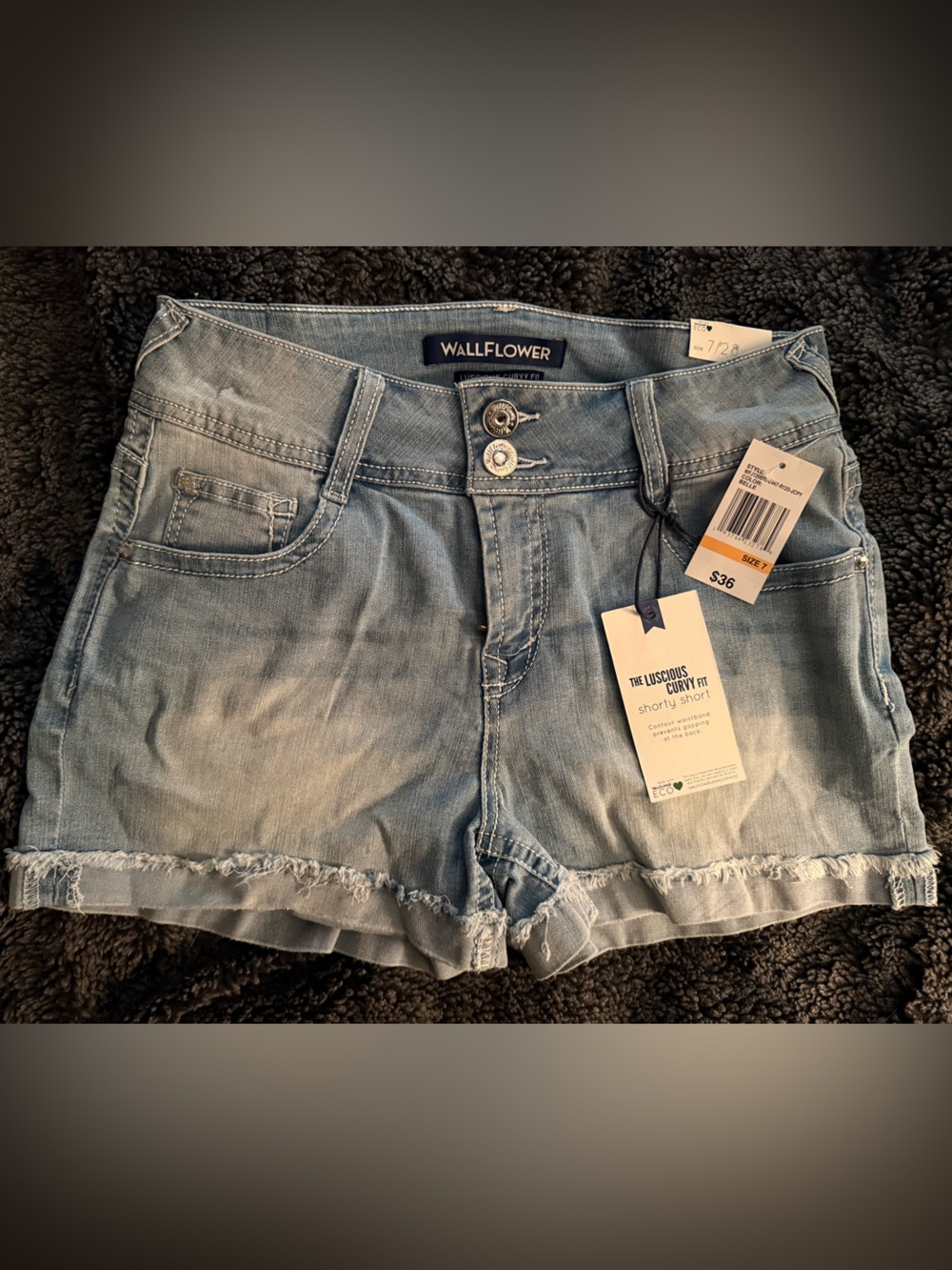 Wallflower Light Wash High-Rise Women's Jeans with Frayed Waist